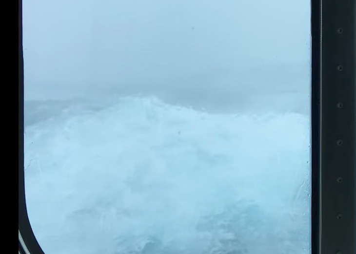 Scary Footage Shows Giant Wave Crashing Into Cruise Ship As Passengers ...